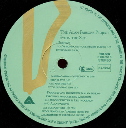 The Alan Parsons Project : Eye In The Sky (LP, Album)