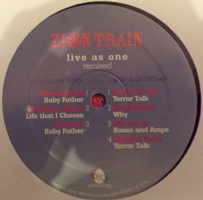 Zion Train : Live As One - Remixed (2xLP, Album)