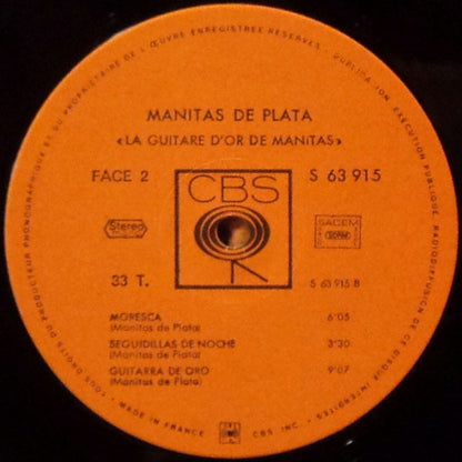 Manitas De Plata : La Guitare D'Or De Manitas (LP, Album, Gat)