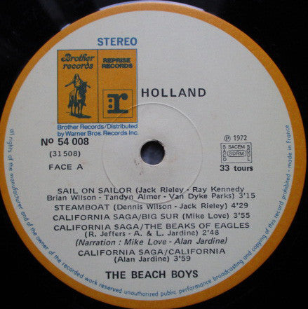 The Beach Boys : Holland (LP, Album + 7")