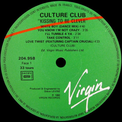 Culture Club : Kissing To Be Clever (LP, Album)