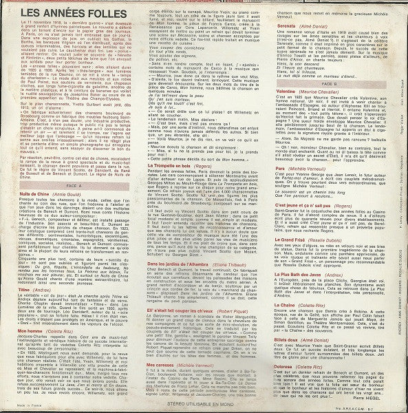 Various : Les Années Folles (LP, Comp)