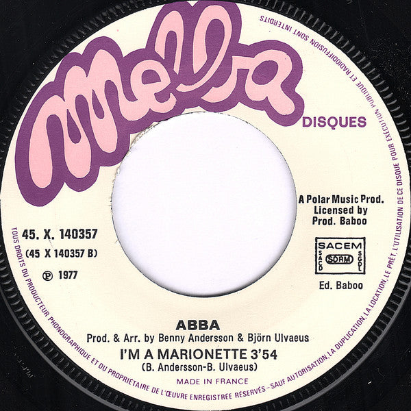 ABBA : Take A Chance On Me (7", Single)