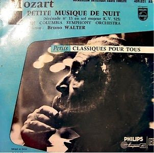 Wolfgang Amadeus Mozart / Columbia Symphony Orchestra, Bruno Walter : Petite Musique De Nuit (7", EP, Mono)