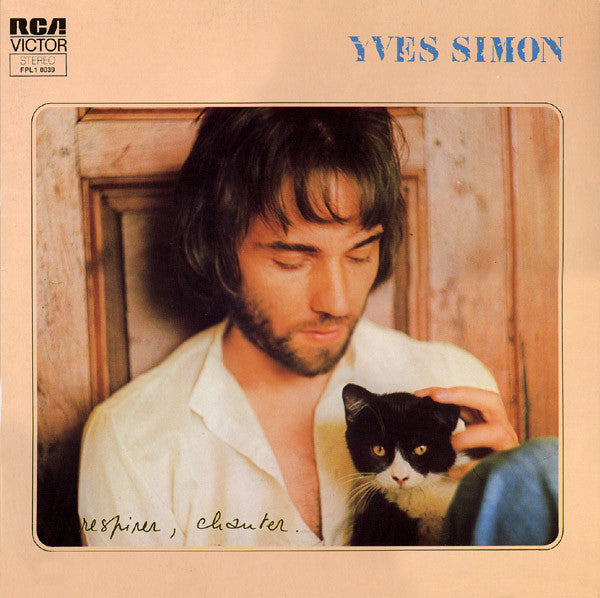 Yves Simon : Respirer, Chanter. (LP, Album, Gat)