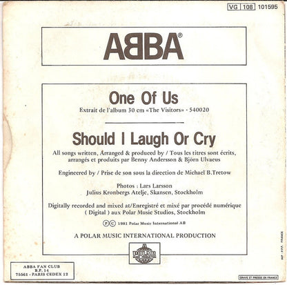 ABBA : One Of Us (7", Single)