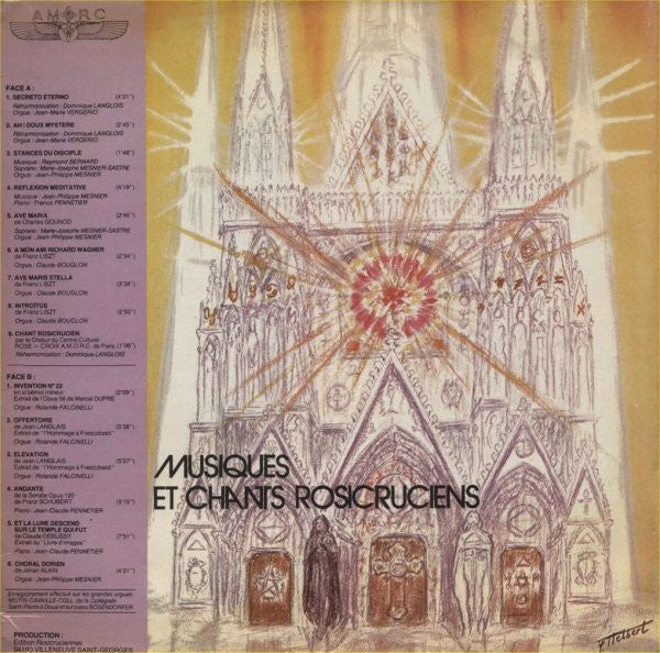 A.M.O.R.C.*, Various : Musiques Et Chants Rosicruciens (LP)