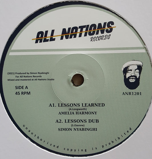 Amelia Harmony, Ramon Judah, Jah 93, Simon Nyabinghi : Lessons Learned (12")