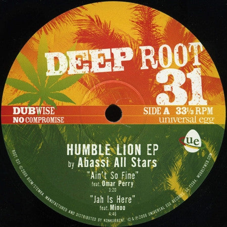 Abassi All Stars : Humble Lion EP (10", EP)