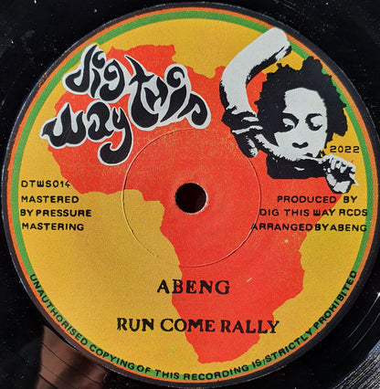 Abeng (2) : Run Come Rally (7", Single)