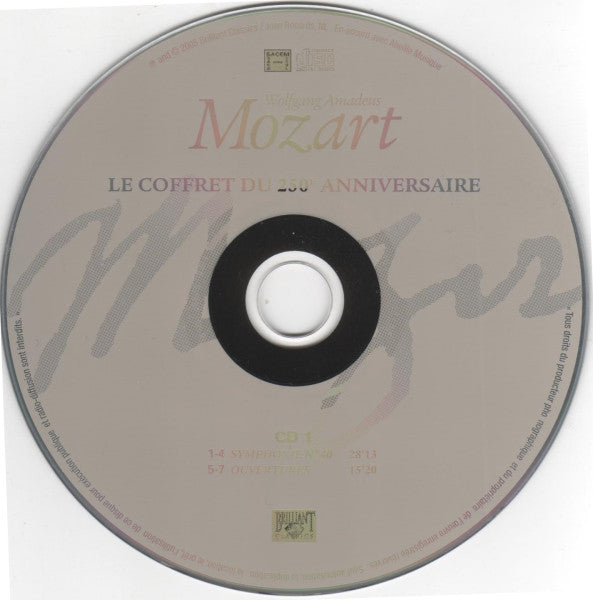 Wolfgang Amadeus Mozart : Le Coffret Du 250e Anniversaire (2xCD, Comp)