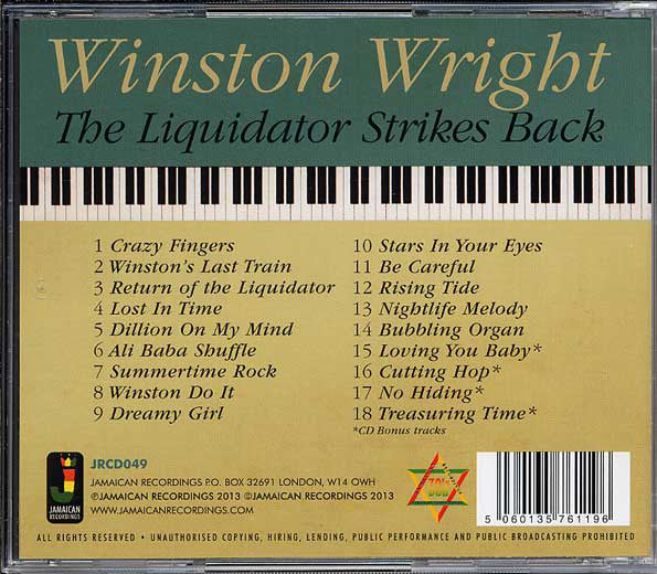 Winston Wright : The Liquidator Strikes Back (CD, Comp)